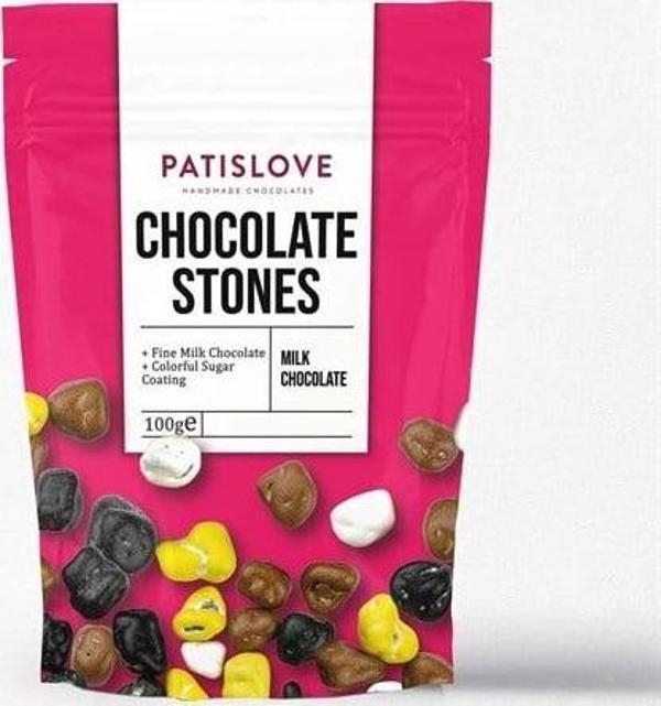 Patislove Renkli Çakıl Taşı Draje, 100G - Image 1