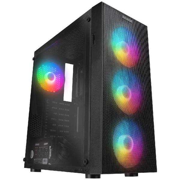Everest Faced V5 Mesh 600w Rgb Siyah Gaming Kasa - Image 1