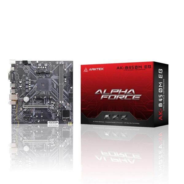 Arktek Alpha Force, Ak-b450m Eg, 2xddr4, M.2, D-sub, Dvı, Hdmı, Am4 Soket Anakart - Image 1