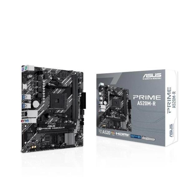 Asus Prıme A520m-r Ddr4 5100mhz 1xhdmı 1xm.2 Usb2.0 Matx Am4 (amd Am4 5000/4000 /3000 Serisi İle Uyu - Image 1