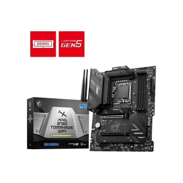 Msı Mag B760 Tomahawk Wıfı Ddr5 5400mhz 1xhdmı 1xdp 3xm.2 Usb 3.2 Atx 1700p (12. / 13. Ve 14. Nesil  - Image 1