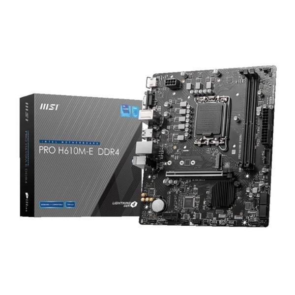 Msı Pro H610m-e Ddr4 3200mhz 1xvga 1xhdmı 1xm.2 Usb 3.2 Matx 1700p (12. / 13. Ve 14. Nesil İşlemci U - Image 1