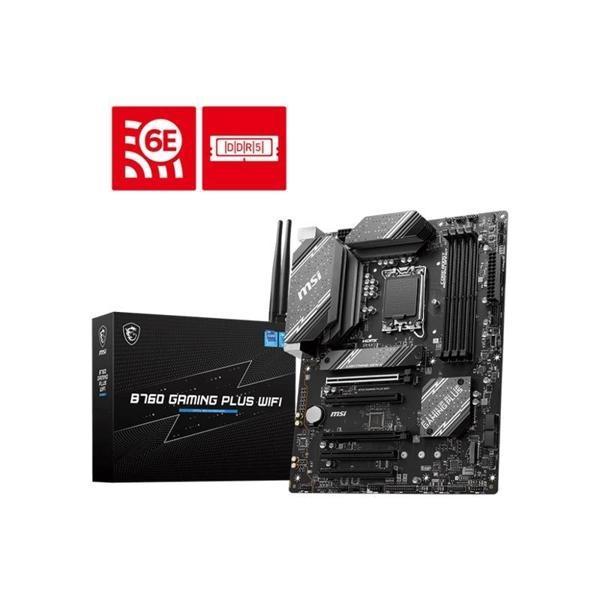 Msı B760 Gamıng Plus Wıfı Ddr5 6800mhz 1xhdmı 1xdp 2xm.2 Usb 3.2 Atx 1700p (12. / 13. Ve 14. Nesil İ - Image 1