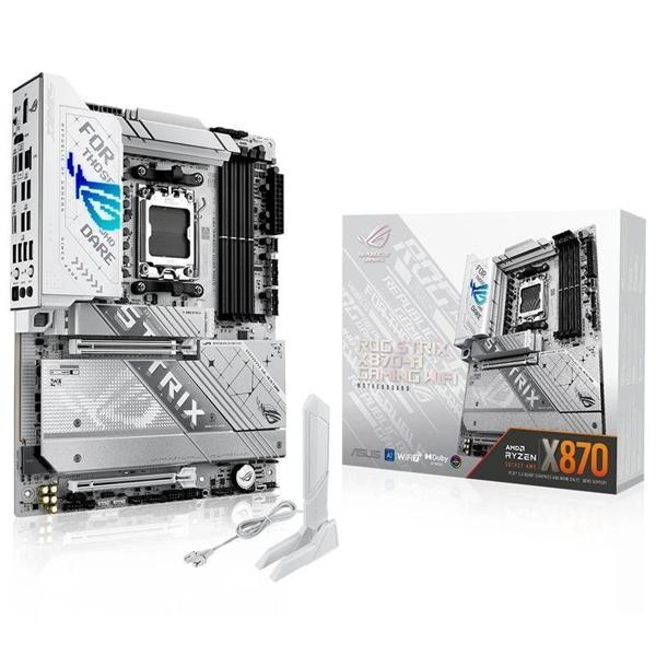 Asus Rog Strıx X870-a Gamıng Wıfı Ddr5 8000mhz 1xhdmı 1xdp 4xm.2 2xusb4 Am5 Atx (amd Am5 9000/8000/7 - Image 1