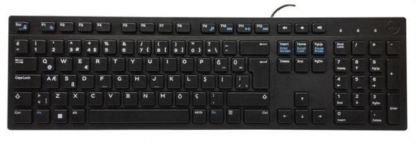 Dell Kb216-bk-tur, Siyah, Usb Kablolu, Türkçe Q, Multimedya Klavye - Image 1