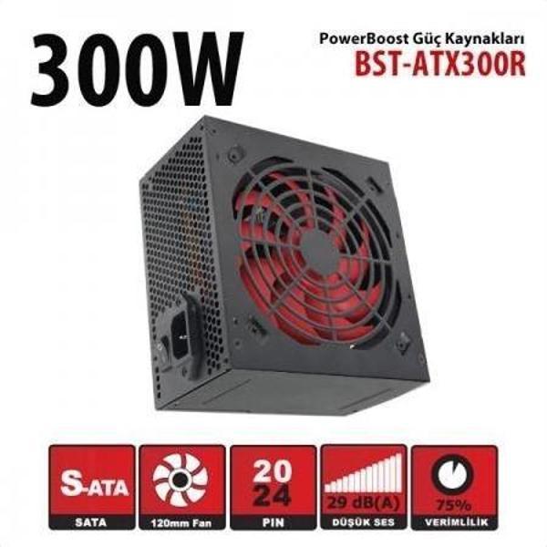 Powerboost Bst-atx300r 300w, Sata, 12cm Fan,  Box Psu - Image 1