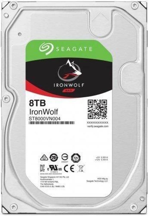 8 Tb Seagate 3.5 Ironwolf Sata3 7200rpm 256mb St8000vn004 (3 Yıl Resmı Dıst Garantılı) - Image 1
