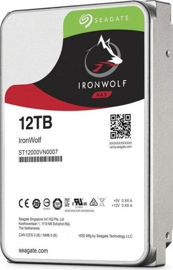 12 Tb Seagate 3.5 Ironwolf Sata3 7200rpm 256mb St12000vn0008 (3 Yıl Resmı Dıst Garantılı) - Image 1