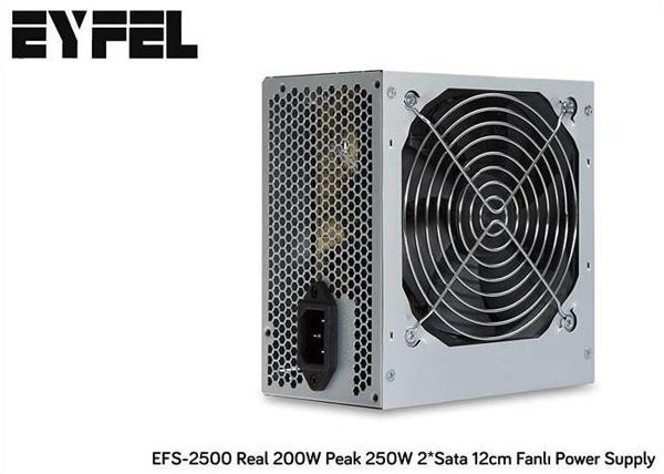Eyfel Efs-2500, 250w Peak, 12cm Fan, Atx, Power Supply (psu) - Image 1