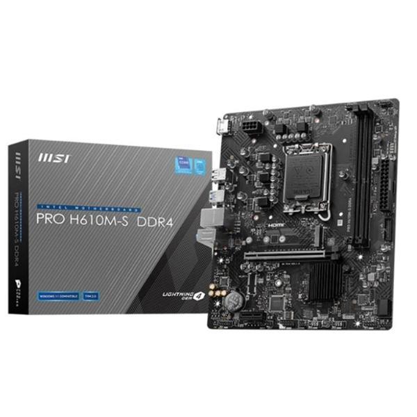 Msı Pro H610m-s Ddr4 3200mhz 1xhdmı 1xm.2 Usb 3.2 Matx 1700p (12. / 13. Ve 14. Nesil İşlemci Uyumlu) - Image 1
