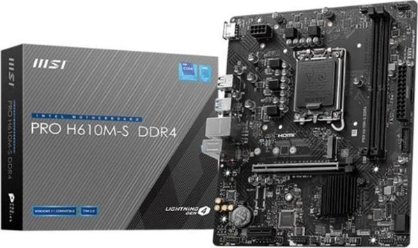Msı Pro H610m-s Ddr4 3200mhz 1xhdmı 1xm.2 Usb 3.2 Matx 1700p (12. / 13. Ve 14. Nesil İşlemci Uyumlu) - Image 1