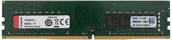 16 Gb Ddr4 3200mhz Kıngston Cl22 Dt Kvr32n22d8/16 - Image 1