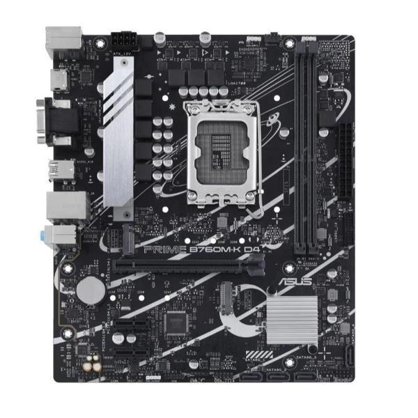 Asus Prıme B760m-k D4 Ddr4 5333mhz 1xvga 1xhdmı 2xm.2 Usb 3.2 Matx 1700p (12. / 13. Ve 14. Nesil İşl - Image 1