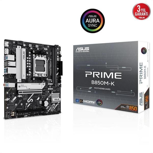 Asus Prıme B850m-k, 2xddr5, 2x M.2, Dp, Hdmı, Am5 Soket Anakart - Image 1