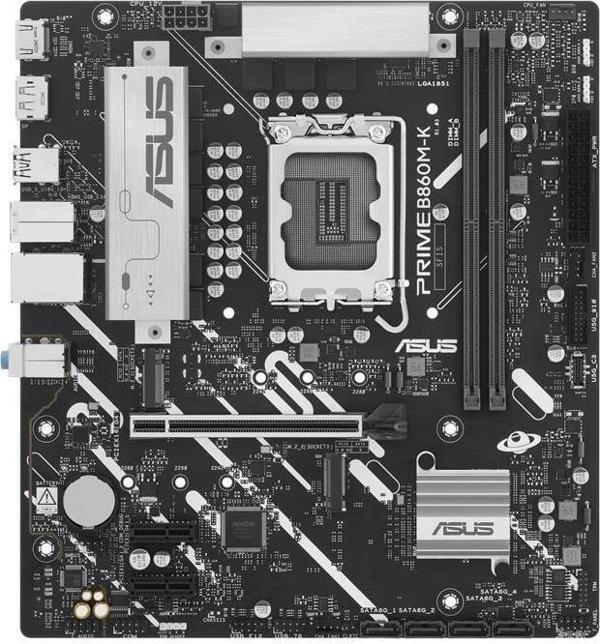 Asus Prıme B860m-k Ddr5 8800mt/s 1xhdmı 1xdp 2xm.2 Usb 3.2 Matx 1851p (ıntel Ultra Processors Serıes - Image 1