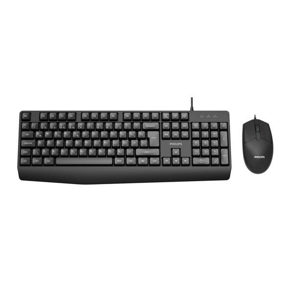 Phılıps Kablolu  Klavye&mouse Set Spt6237b Siyah - Image 1