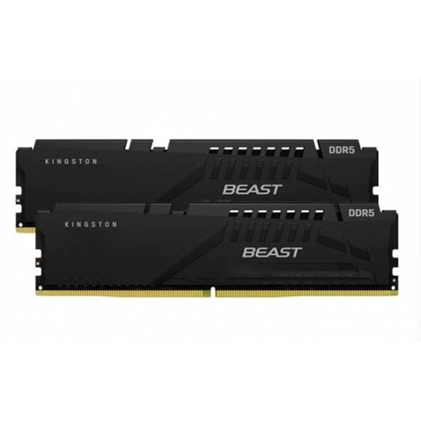 32 Gb Ddr5 5200mhz Kıngston Beast Black Expo 2x16gb Cl36 Dımm Dt Kf552c36bbek2/32tr - Image 1