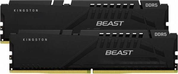 32 Gb Ddr5 5200mhz Kıngston Beast Black Expo 2x16gb Cl36 Dımm Dt Kf552c36bbek2/32tr - Image 1