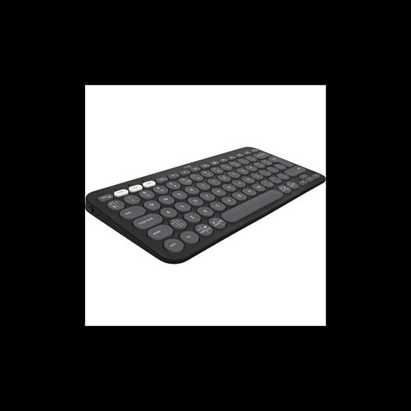 Logıtech K380s, Pebble Keys 2,  Siyah, 920-011859, Bluetooth, Türkçe, Q, Multimedya, Mini Klavye - Image 1