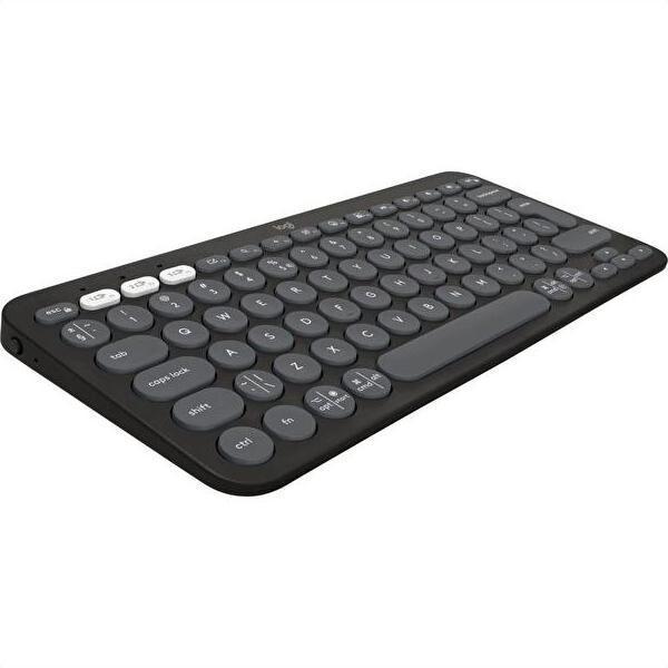 Logıtech K380s, Pebble Keys 2,  Siyah, 920-011859, Bluetooth, Türkçe, Q, Multimedya, Mini Klavye - Image 1