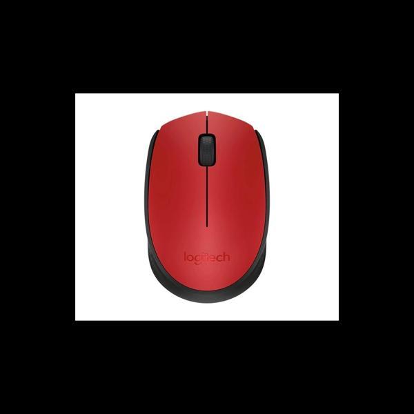 Logıtech 910-004641, M171 Kırmızı, Usb Nano 2,4g Kablosuz, 1000dpi, Optik, 3 Tuşlu, 12ay Pil Ömrü, M - Image 1