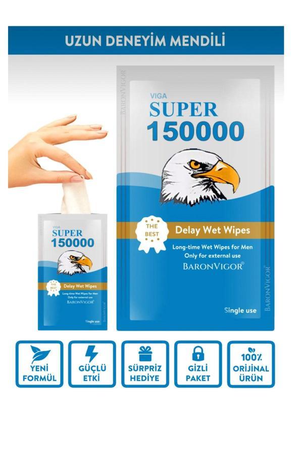Super 150000 Mavi Mendil Uzun Deneyim Mendili 50 Adet - Image 1