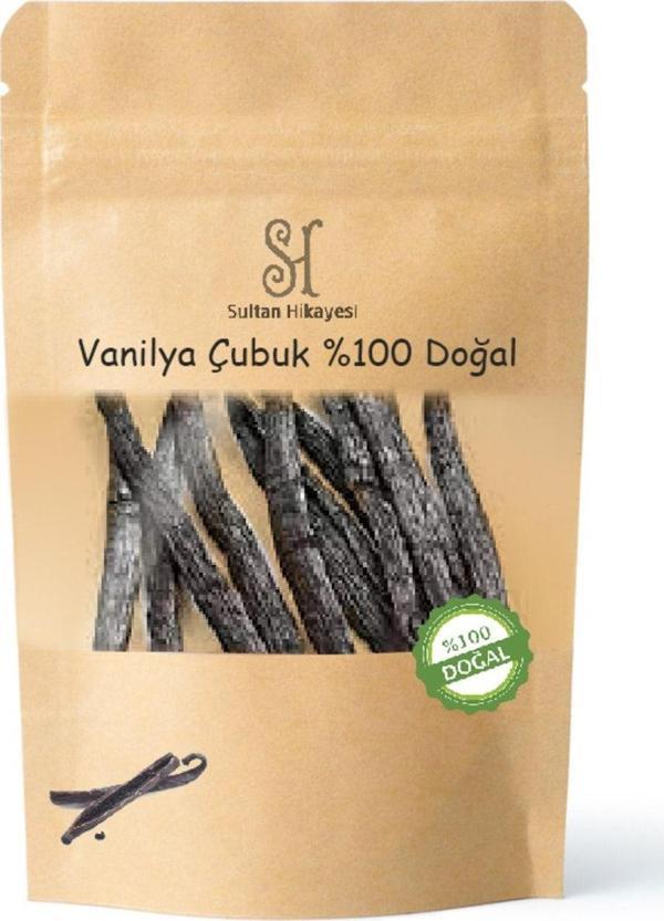 Sultan Hikayesi Vanilya Çubuk  Doğal Yeni Mahsul Vanilla Stick 18 Adet - Image 1
