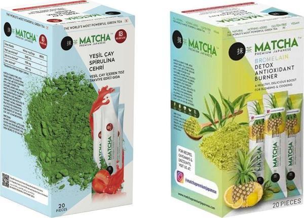 Bilge İlaç Çilek Ve Ananas Aromalı Matcha Çayı (1'Er Kutu Toplam 2 Kutu=40 Şase(Poşet)) - Image 1