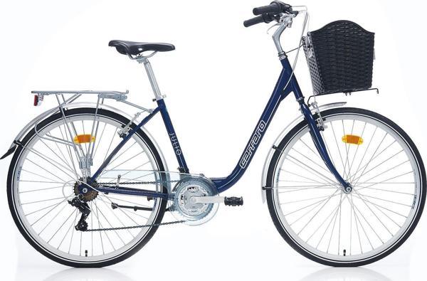 Carraro Julio 28" Jant 43 CM Kadro 21 Vites Çamurluklu Bagajlı Sepetli Şehir Bisikleti  - Image 1