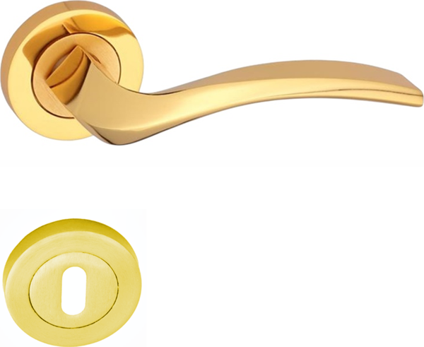 Arpat Trend Yuvarlak Rozetli Oda Kapı Kolu Altın ( Sarı ) - Image 1
