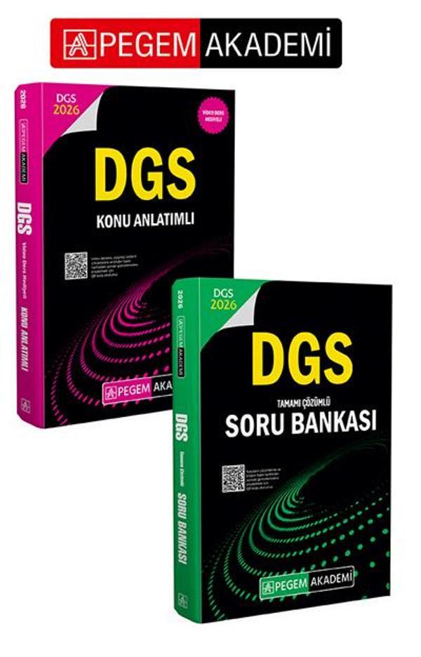 2026 DGS Konu Anlatımlı + 2026 DGS Tamamı Çözümlü Soru Bankası Seti (2.Kitap) - Pegem Akademi Yayıncılık - Image 1