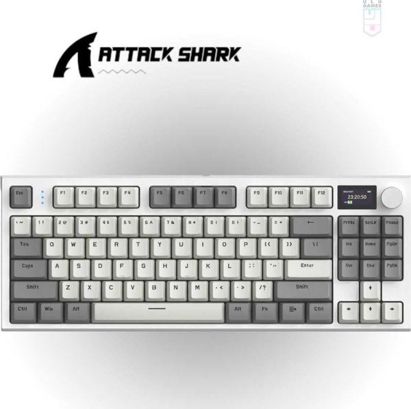 Attack Shark K86 Ekranlı Kablosuz Mekanik Klavye - Image 1