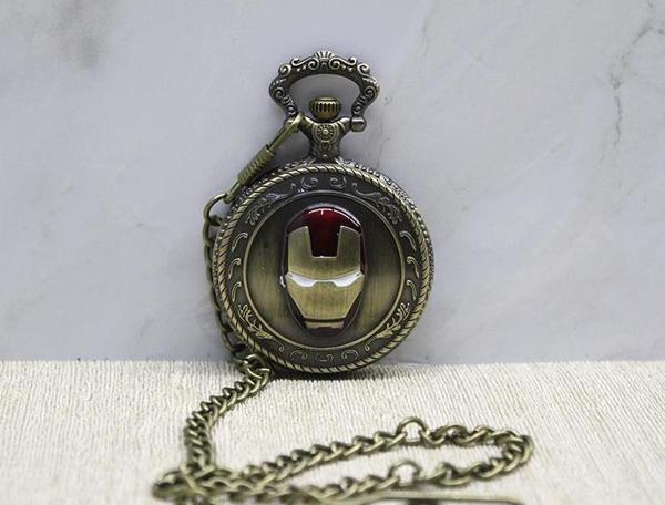 Iron Man Tasarımlı Köstekli Saat - Image 1