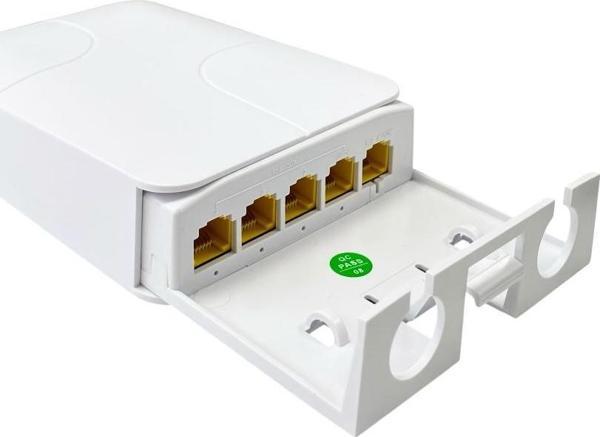 Novacom NVC-EBT14GW-A 10/100/1000Mbps 1/4 Dış Ortam Gigabit POE Repeater - Image 1