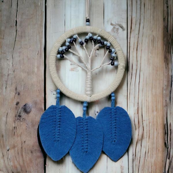 Rüya Kovan Hayat Ağacı Dream Catcher Mavi - Image 1