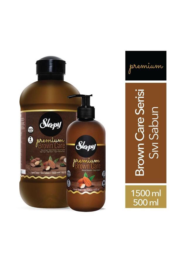 Sleepy Premium Brown Care Serisi Sıvı Sabun 1500 ml + 500 ml - Image 1