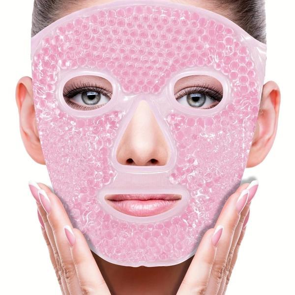 Terapi Jel Yüz Maskesi Soğuk Ve Sıcak Boncuklu Ayarlanabilir Maske (pembe) - Image 1