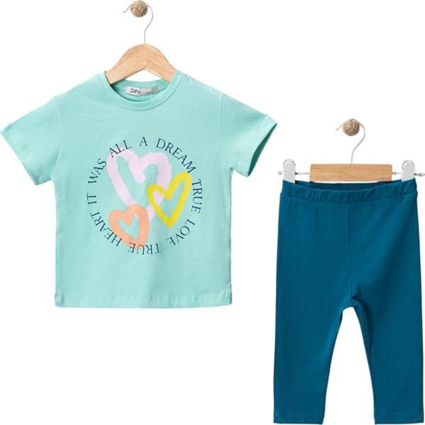 KALP BASKILI TAYTLI TAKIM Mint Yeşili - Image 1