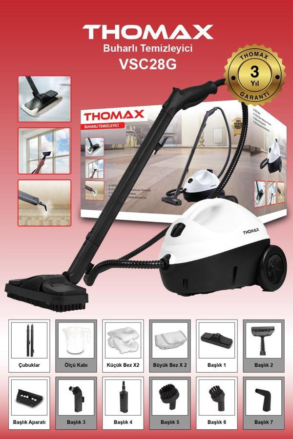 Thomax Çok Fonksiyonlu Buharlı Temizleyici Buharlı Temizlik Makinası - Image 1