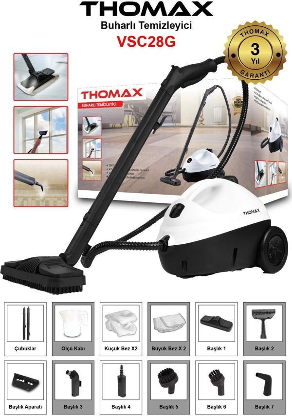 Thomax Buharlı Temizleyici Buharlı Temizlik Makinesi - Image 1