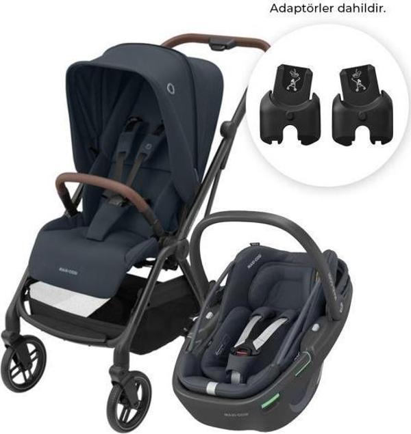 Maxi-Cosi Leona2-Coral 360 Modüler Ana Kucaklı Ultra Kompakt Çift Yönlü Seyahat Sistem Bebek Arabası Essential Graphite - Image 1