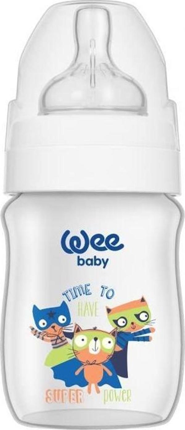 WEE BABY 959 SAFARİ PVC BİBERON GENİŞ AĞIZLI 0-6 AY 150 ml - Image 1