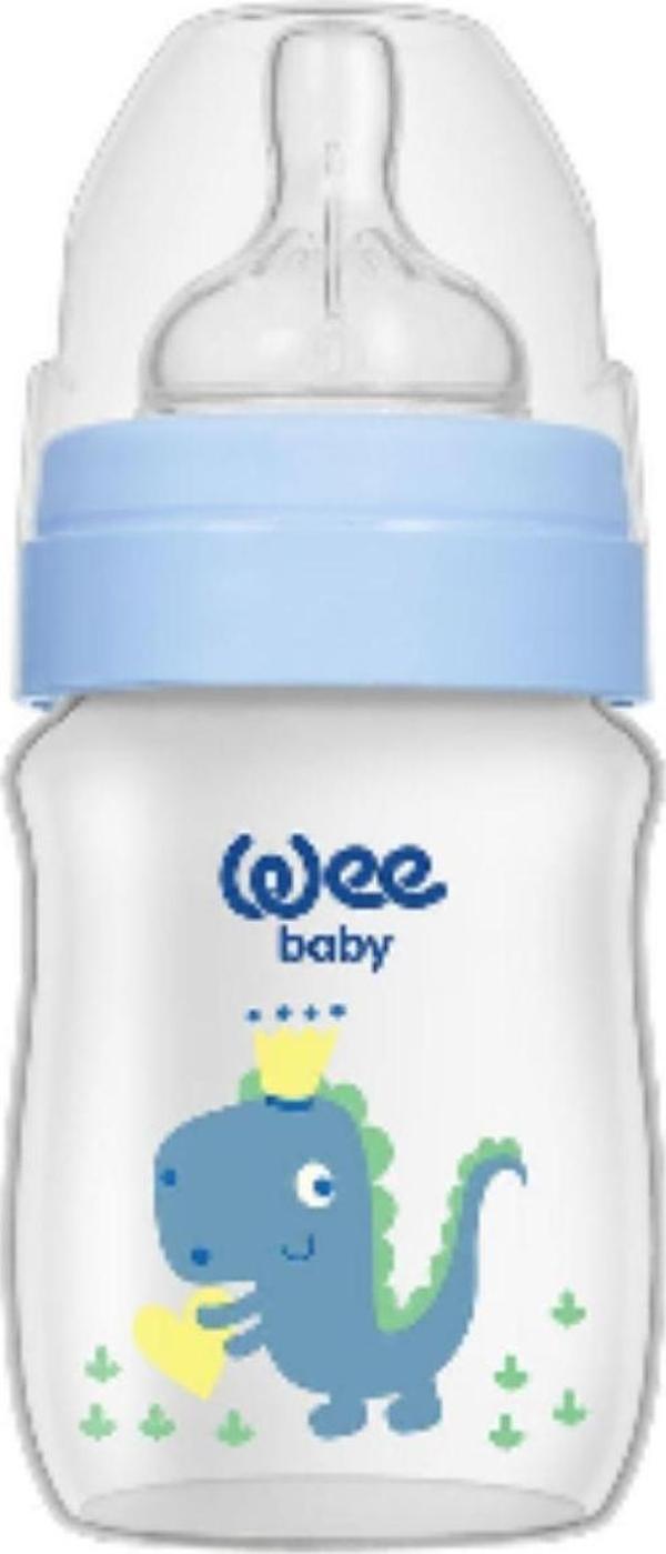 WEE BABY 483 SAFARİ PVC BİBERON GENİŞ AĞIZLI  KULPLU 0-6 AY 150 ml - Image 1