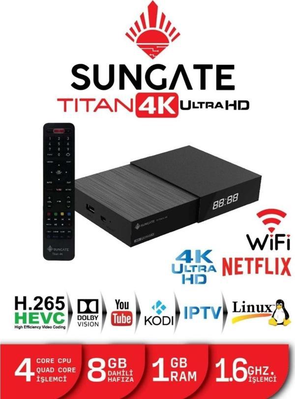 SUNGATE TİTAN 4K ULTRA HD UYDU CİHAZI - Image 1