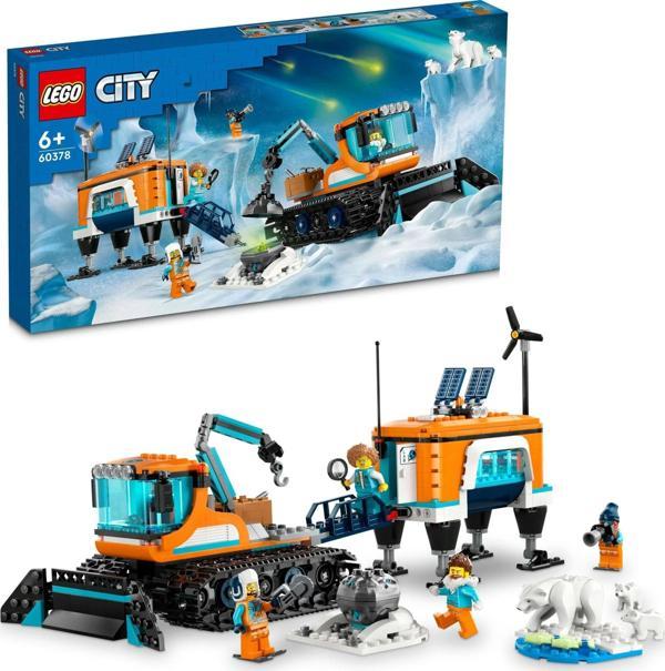 LEGO® City Kutup Keşif Kamyonu ve Mobil Laboratuvarı 60378 Oyuncak Yapım Seti (489 Parça) - Image 1