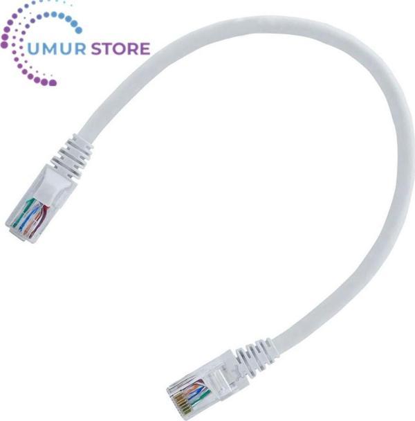 30CM Kısa CAT5E Fabrikasyon Ethernet Lan Ağ Network Patch Kablo - Image 1