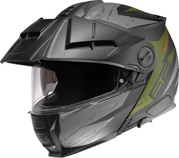 SCHUBERTH E2 EXPLORER GREEN ÇENE AÇILIR SİPERLİKLİ MOTOSİKLET KASKI - Image 1