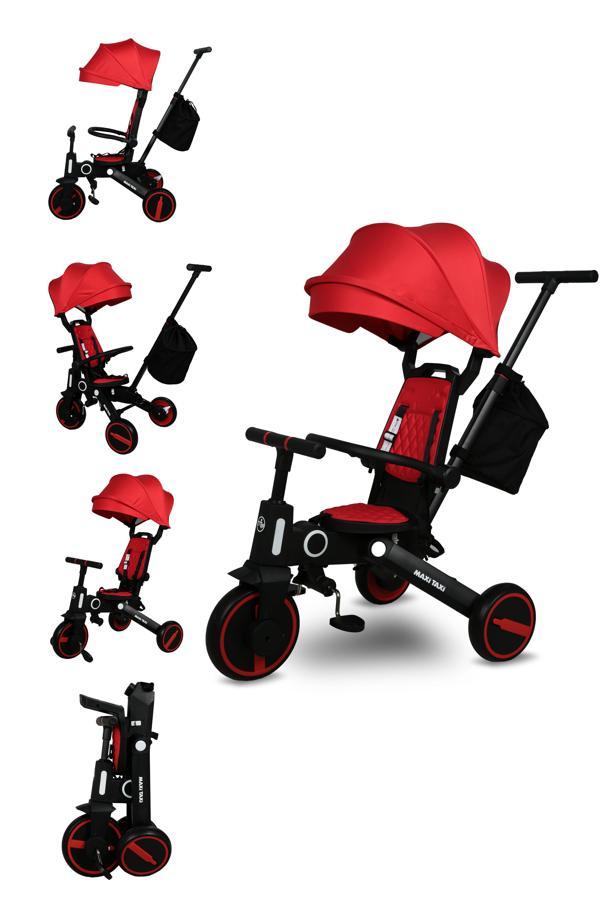 Maxi Taxi Trike Plus F5 Ebeveyn Kontrollü Çift Yönlü Katlanabilir Bisiklet Mavi - Image 1