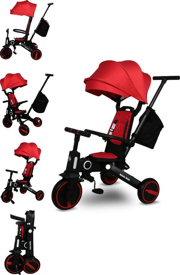 Maxi Taxi Trike Plus F5 Ebeveyn Kontrollü Çift Yönlü Katlanabilir Bisiklet Mavi - Image 1
