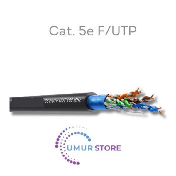 Cat 5e 24/1 Awg F/utp Dış Mekan Pvc Ethernet Kablosu (Istediğiniz Uzunlukta Sipariş Edebilirsiniz) - Image 1